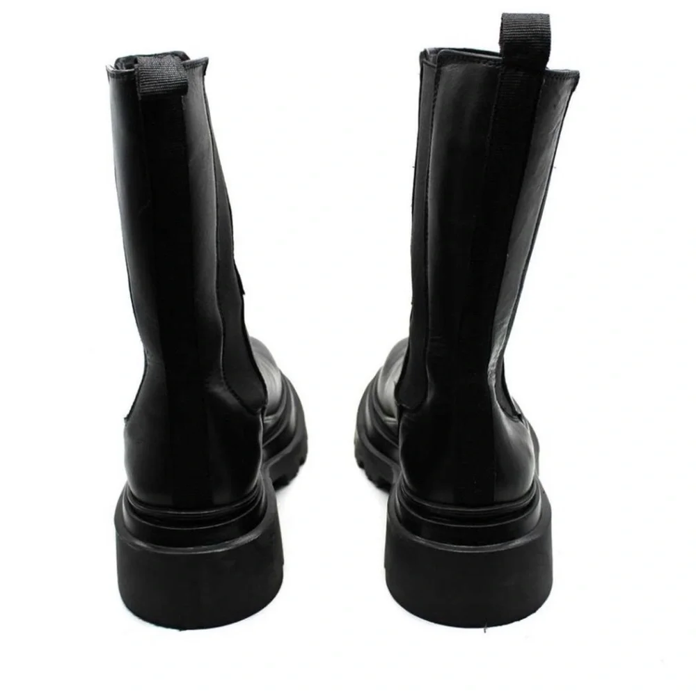 Aqua Black Ankle Boots - Picture 8 of 14